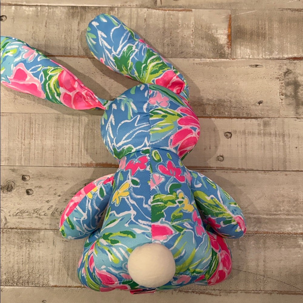 Lilly Pulitzer Zanzibar Floral Bunny Rabbit Stuffed Animal - Picture 4 of 8